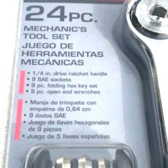Mechanics Tool Set . 24Pc . Task Force ........... New in Package - Picture 2 of 4